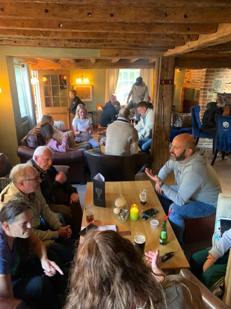 White Hart busy